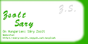 zsolt sary business card